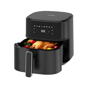 Friteuse à air Iceagle 6,5L XL, Noir, intérieur métal, 1700W, 8 progra... pas cher