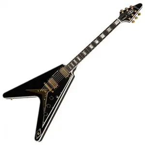 Gibson Custom Shop Flying V Custom W/Ebony Fingerboard Ebony Gloss