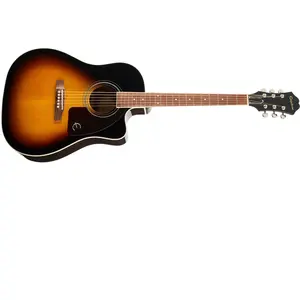 Epiphone AJ220SCE Vintage Sunburst Guitare Jumbo acoustique-électrique