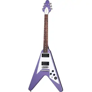Epiphone Kirk Hammett 1979 Flying V Purple Metallic Guitare électriqueVendu parcultura