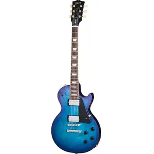 Comparateur de prix : Gibson Les Paul Studio (Black Trim) Blueberry Burst Guitare électrique