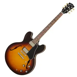 Gibson Modern Collection ES-335 Satin Vintage Burst guitare demi-caisse avec étuiVendu parmichenaud