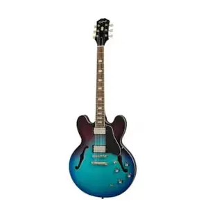 Comparateur de prix : Epiphone ES-335 Figured Blueberry Burst guitare semi-hollow body