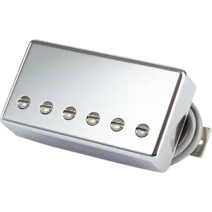 Gibson Accessories 490T "modern Classic" Treble Double Black Chrome Cover