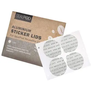 Sealpod Couvercles autocollants en aluminium pour capsules réutilisables Sealp... pas cher