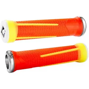 ODI MTB AG-1 Poignées de vélo verrouillables 2,1 135 mm Argenté M Orange/GelbVendu parbikeinn