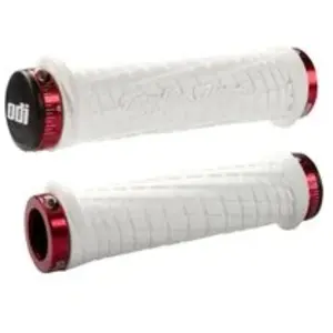 Comparateur de prix : Poignée Odi Troy Lee Design - Blanc - Lock on Rouge - 130mm