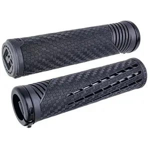 Poignées ODI CF Lock-On Noir/Menthe avec Collier Mat 135 mm pour BMX et MTB