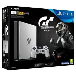 Comparateur de prix : Console Sony Ps4 Slim 1 To Argent + Gran Turismo Sport + Qui Es-Tu ?