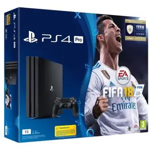 Pack Console Sony Playstation 4 Pro 1 To Noire + FIFA 18 pas cher