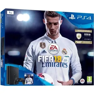 Pack Console Sony Playstation 4 Slim 1 To Noire + FIFA 18 pas cher