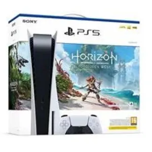 Pack sony playstation 5 - édition standard + horizon forbidden west pas cher