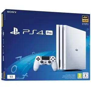 SONY COMPUTER ENTERTAINMENT Console PS4 Pro 1To Blanche/White Glacier - PlayStation Officiel pas cher