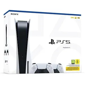 SONY COMPUTER ENTERTAINMENT Console PlayStation 5 Standard + 2ème Manette DualSense Blanche pas cher