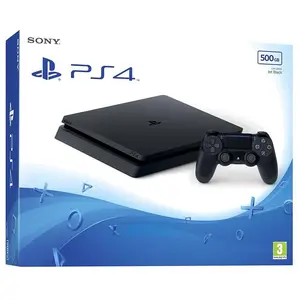 Sony Playstation 4 slim 500 Go [avec une manette sans fil] noire pas cher