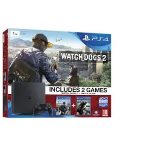 Sony Pack Console PS4 1 To Slim + Watch Dogs 2 + Watch Dog - Neuf pas cher
