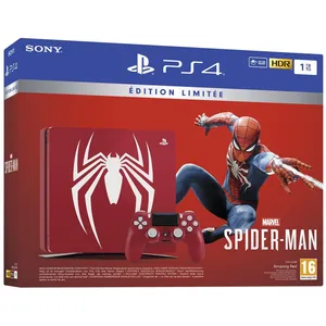 Comparateur de prix : Console Sony Playstation 4 Slim 1 To Rouge Édition Limitée + Spider-Man