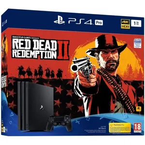 Pack Console Sony PS4 Pro 1 To Noir + Red Dead Redemption 2 pas cher
