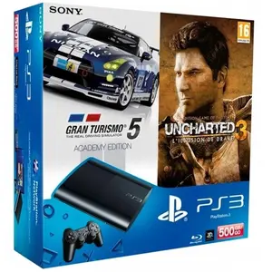 Sony PS3 500GO+GT5+UNCHARTED 3 pas cher