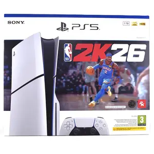 Sony Playstation Console Ps5 Slim Disc Edition+nba 2k26 Uk pas cher