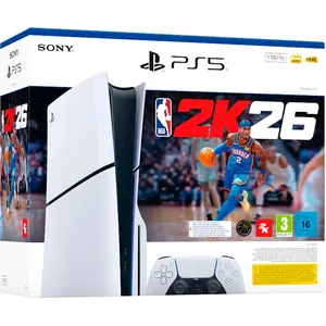 Sony PS5 Console PlayStation 5 Slim - 1To - Edition 2025 + NBA 2K26 pas cher