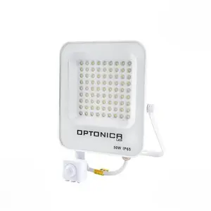 Comparateur de prix : SILAMP Projecteur LED Extérieur 50W IP65 BLANC avec Détecteur de Mouve...