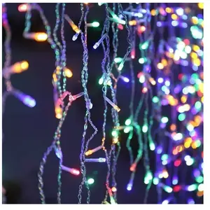 Comparateur de prix : SILAMP Guirlande led Rideaux 320LED 220V 3m IP44 8 modes - Multicolore