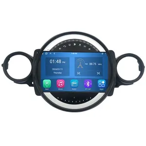 Non communiqué Autoradio RoverOne® Bluetooth CarPlay Android Auto Navigation 4Go RAM 64Go ROM pour BMW MINI Cooper R56 R60 2007-2014