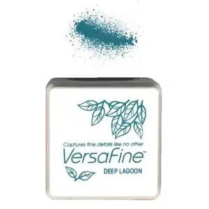 ARTEMIO Encre Versafine - Tsukineko - Bleu Lagon - 3 x 3 cm - Séchage rapide - Mixte pas cher