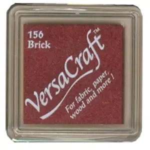 Tsukineko Versacraft VKS-156 Encreur de tissu petit cube 25 x 25 mm BrickVendu parscrapmalin