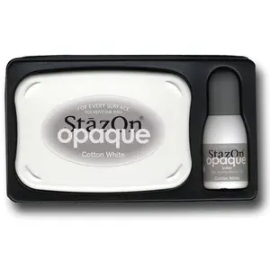 Tsukineko Encreur opaque coton white - Stazon - Stazon pas cher
