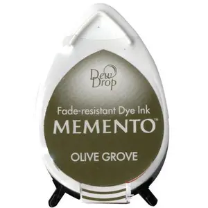 Memento Dew Drop Ink Pads Tsukineko Tampon Anti-Goutte de rosée, Olive Grove pas cher