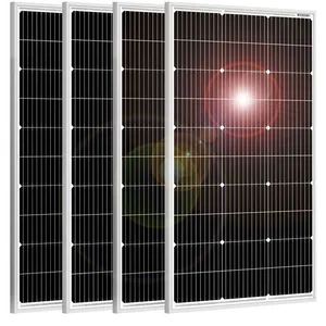 DOKIO Panneau Solaire 400W 18V Monocristallin Photovoltaïque pour charger la Batterie 12VVendu parcdiscount
