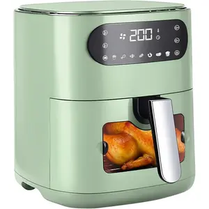 ZMH Friteuse à air chaud 6L Airfryer Panier unique Fenêtre de visualis... pas cher