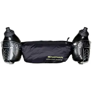 Comparateur de prix : Nathan Quickstart Plus 20 - Ceinture hydratation Black 2 x 300 ml