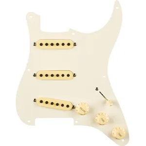 Fender Pre-Wired Strat Pickguard, Eric Johnson Signature, Parchment 8