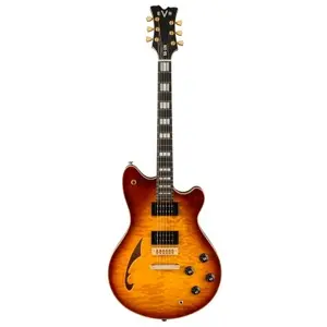 EVH SA-126QM Special Tobacco Burst guitare semi-hollow body avec étui