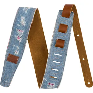 Comparateur de prix : Fender Fender X Wrangler® Ripped Denim Strap Indigo Sangle De Guitare