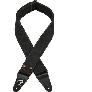 Fender x Wrangler® Riveted Denim Strap Black sangle de guitare