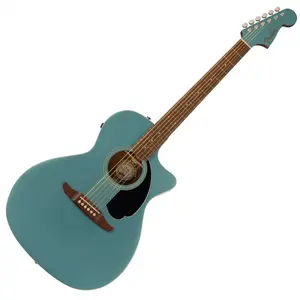Comparateur de prix : Fender Newporter Player Tidepool Guitare Jumbo acoustique-électrique
