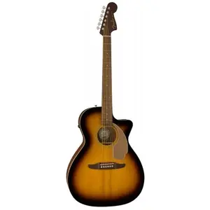 Comparateur de prix : Fender Newporter Player Sunburst Guitare Jumbo acoustique-électrique