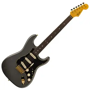 Fender Custom Shop 1965 Dual-Mag Strat Faded Aged Charcoal Frost Metal...Vendu parmichenaud
