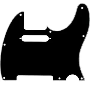Fender pickguard guitare électrique type Télécaster - 3 plis/8 trous noir