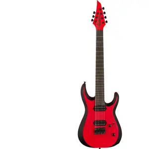 Jackson Pro Plus Series DK Modern MDK7 HT EB Satin Red with Black Beve...