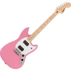 Squier Sonic Mustang Flash Pink, Inclus des Cours Virtuels Gratuits sur Fender PlayVendu parrue-du-commerce