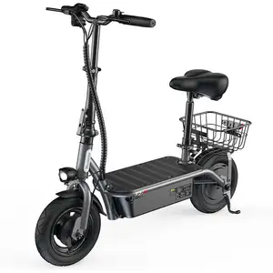 Comparateur de prix : Trottinette électrique pliable iScooter F2 500 W avec siège pour adult...