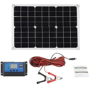 Kit photovoltaïque - GXU - Panneau solaire 20W flexible - Contrôleur s...Vendu parcdiscount