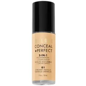 Milani Cacher + parfait 2-en-1 Fondation + correcteur - vanille crémeu... pas cher