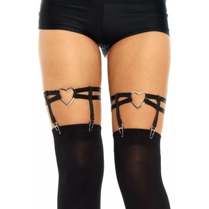 Leg Avenue Porte-Jarretelles 2332 Double Bandes avec Coeur pas cher