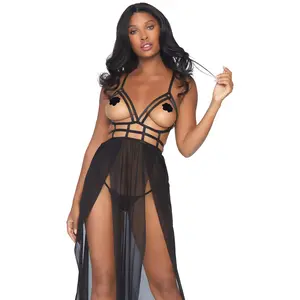 Leg Avenue Robe Longue à LanièreVendu paramazon
